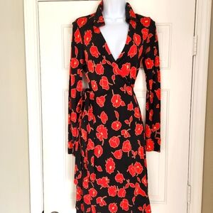 Diane Van Fuerstenberg Vintage Silk Wrap Dress 4
